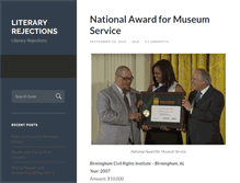 Tablet Screenshot of literaryrejections.com